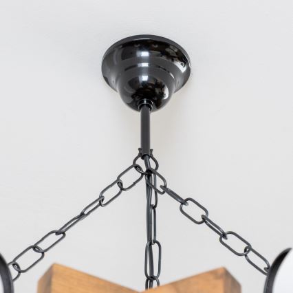 Brilagi - Żyrandol na łańcuchu QUEEN 6xE14/40W/230V buk