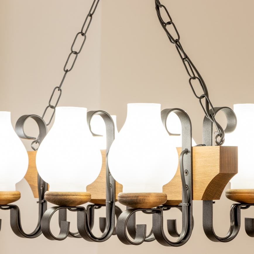 Brilagi - Żyrandol na łańcuchu QUEEN 6xE14/40W/230V buk