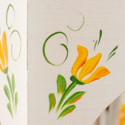 Brilagi - Żyrandol na łańcuchu QUEEN 6xE14/40W/230V buk/kremowy