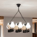 Brilagi - Żyrandol na łańcuchu QUEEN 6xE14/40W/230V dąb