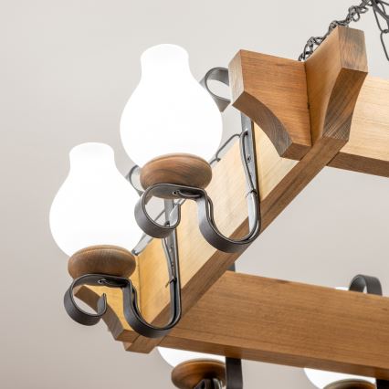 Brilagi - Żyrandol na łańcuchu QUEEN 8xE14/40W/230V buk