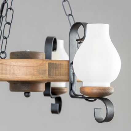 Brilagi - Żyrandol na łańcuchu ROATA 3xE14/40W/230V buk