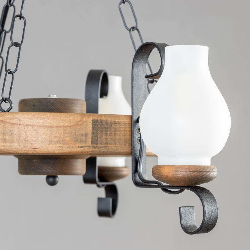 Brilagi - Żyrandol na łańcuchu ROATA 3xE14/40W/230V buk