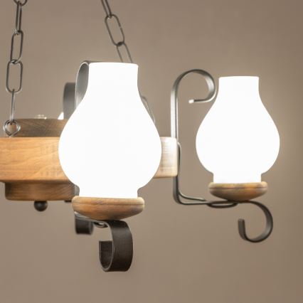 Brilagi - Żyrandol na łańcuchu ROATA 5xE14/40W/230V śr. 50 cm buk