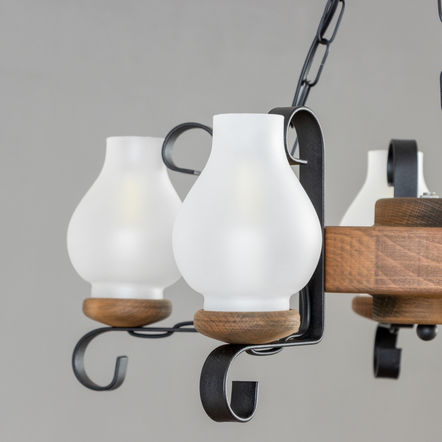 Brilagi - Żyrandol na łańcuchu ROATA 5xE14/40W/230V śr. 50 cm buk