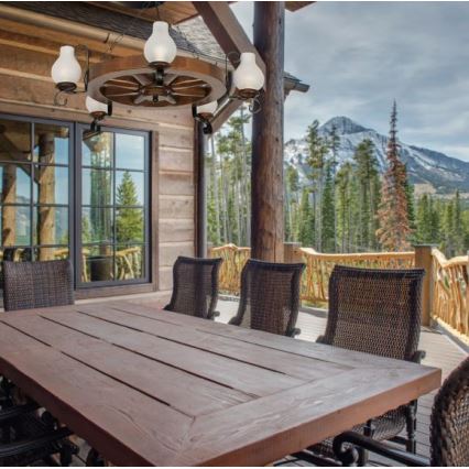 Brilagi - Żyrandol na łańcuchu ROATA 5xE14/40W/230V, średnica 70 cm, buk/orzech