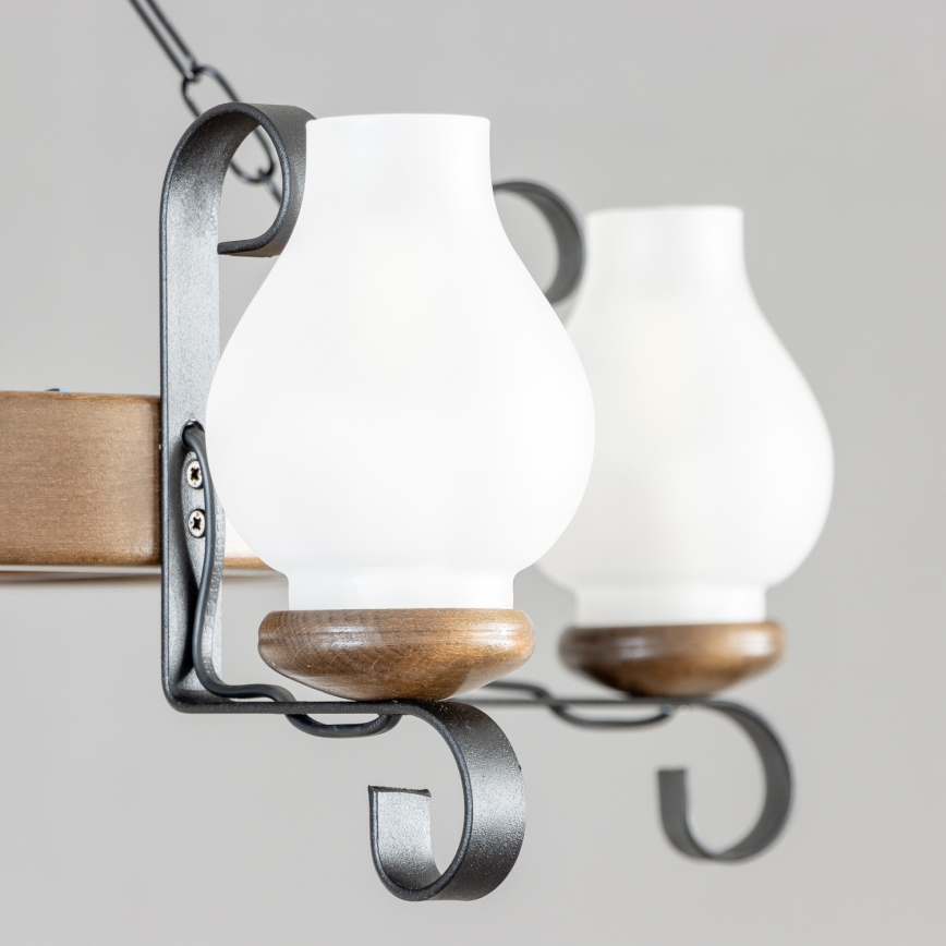 Brilagi - Żyrandol na łańcuchu ROATA 5xE14/40W/230V, średnica 70 cm, buk/orzech