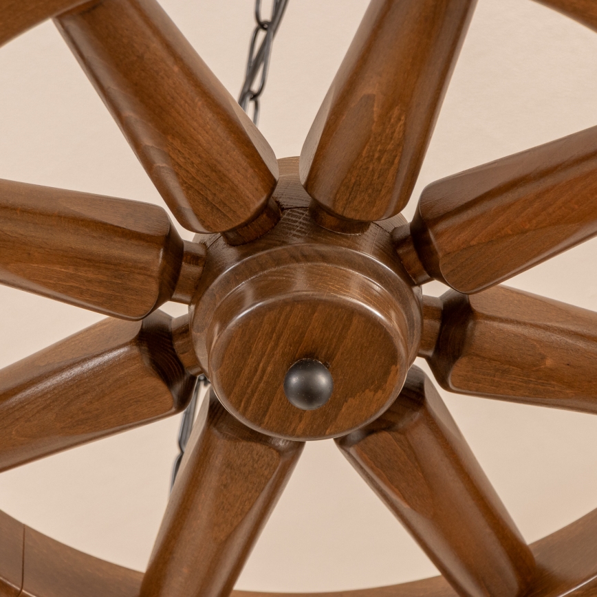 Brilagi - Żyrandol na łańcuchu ROATA 5xE14/40W/230V, średnica 70 cm, buk/orzech