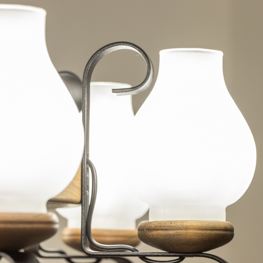 Brilagi - Żyrandol na łańcuchu ROATA 8xE14/40W/230V śr. 70 cm buk