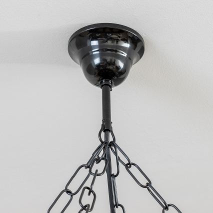 Brilagi - Żyrandol na łańcuchu ROATA 8xE14/40W/230V, średnica 70 cm, buk/orzech