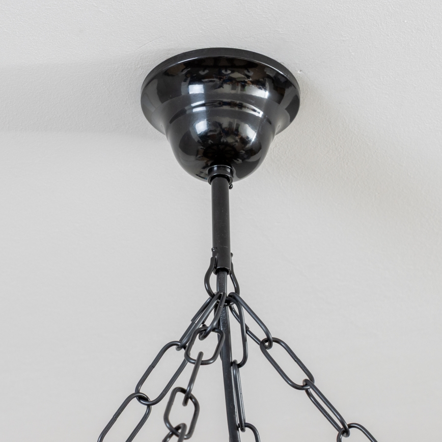 Brilagi - Żyrandol na łańcuchu ROATA 8xE14/40W/230V, średnica 70 cm, buk/orzech