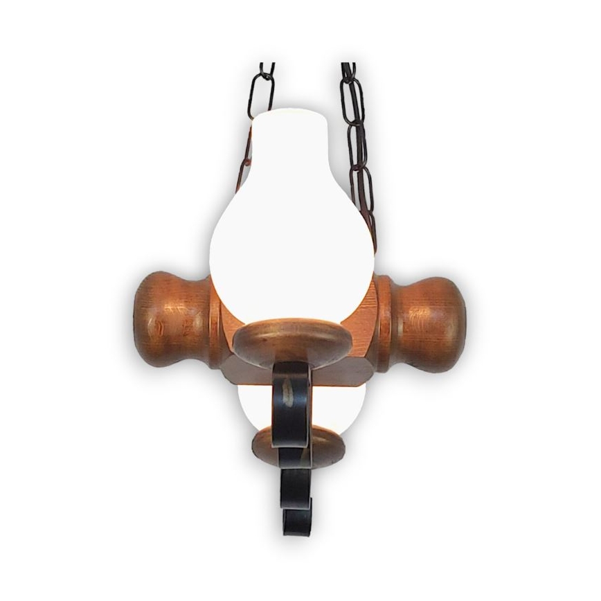 Brilagi - Żyrandol na łańcuchu RUSTIC 2xE14/40W/230V buk/orzech