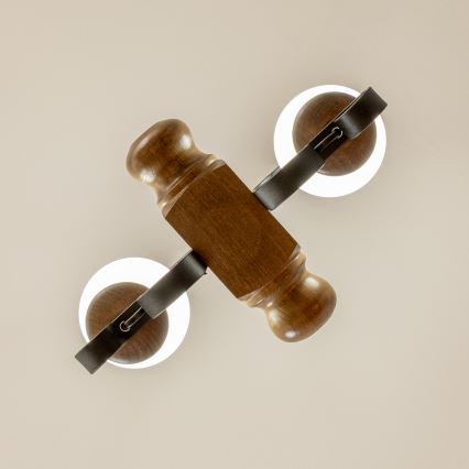 Brilagi - Żyrandol na łańcuchu RUSTIC 2xE14/40W/230V buk/orzech