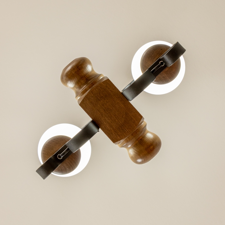 Brilagi - Żyrandol na łańcuchu RUSTIC 2xE14/40W/230V buk/orzech