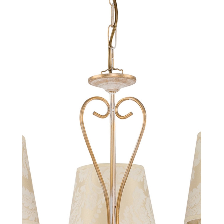 Brilagi - Żyrandol na łańcuchu SONIA 3xE27/15W/230V śr. 64 cm kremowy/patina
