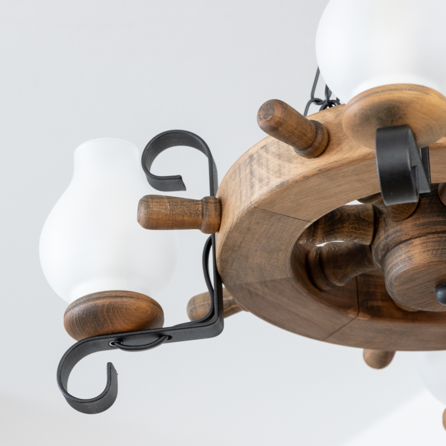 Brilagi - Żyrandol na łańcuchu TIMONA 4xE14/40W/230V śr. 50 cm buk