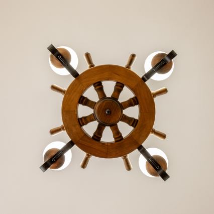 Brilagi - Żyrandol na łańcuchu TIMONA 4xE14/40W/230V śr. 50 cm buk