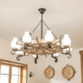 Brilagi - Żyrandol na łańcuchu TIMONA 8xE14/40W/230V dąb