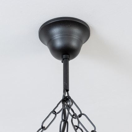 Brilagi - Żyrandol na łańcuchu TIMONA 8xE14/40W/230V śr. 70 cm buk/orzech