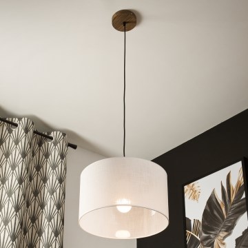 Brilagi - Żyrandol na lince ANTHONY 1xE27/60W/230V dąb/biały