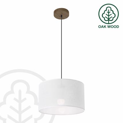 Brilagi - Żyrandol na lince ANTHONY 1xE27/60W/230V dąb/biały