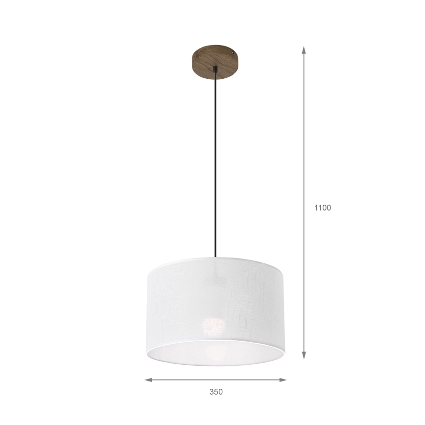 Brilagi - Żyrandol na lince ANTHONY 1xE27/60W/230V dąb/biały