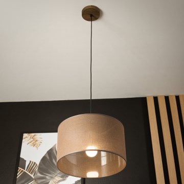 Brilagi - Żyrandol na lince ANTHONY 1xE27/60W/230V dąb/brązowy