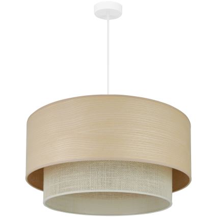 Brilagi - Żyrandol na lince ARIZONA BOHO 1xE27/15W/230V śr. 60 cm beżowy/biały