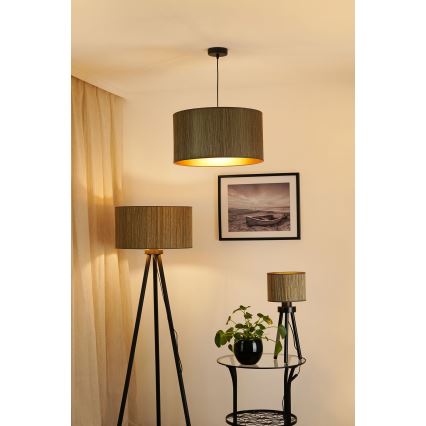 Brilagi - Żyrandol na lince BOSTON ROLLER 1xE27/15W/230V śr. 45 cm słoma brązowy/złoty