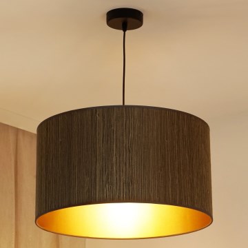 Brilagi - Żyrandol na lince BOSTON ROLLER 1xE27/15W/230V śr. 45 cm słoma brązowy/złoty