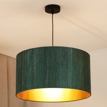 Brilagi - Żyrandol na lince BOSTON ROLLER 1xE27/15W/230V śr. 45 cm słoma zielony/złoty