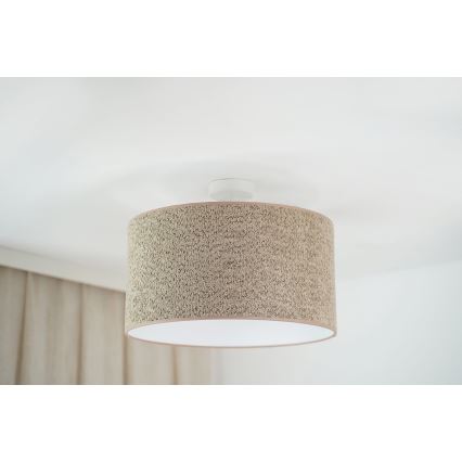 Brilagi - Żyrandol na lince BOUCLE ROLLER 1xE27/15W/230V śr. 45 cm brązowy