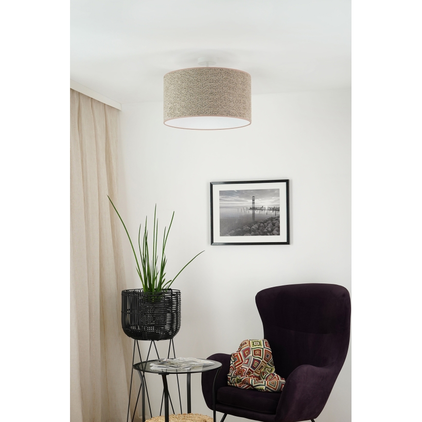 Brilagi - Żyrandol na lince BOUCLE ROLLER 1xE27/15W/230V śr. 45 cm brązowy