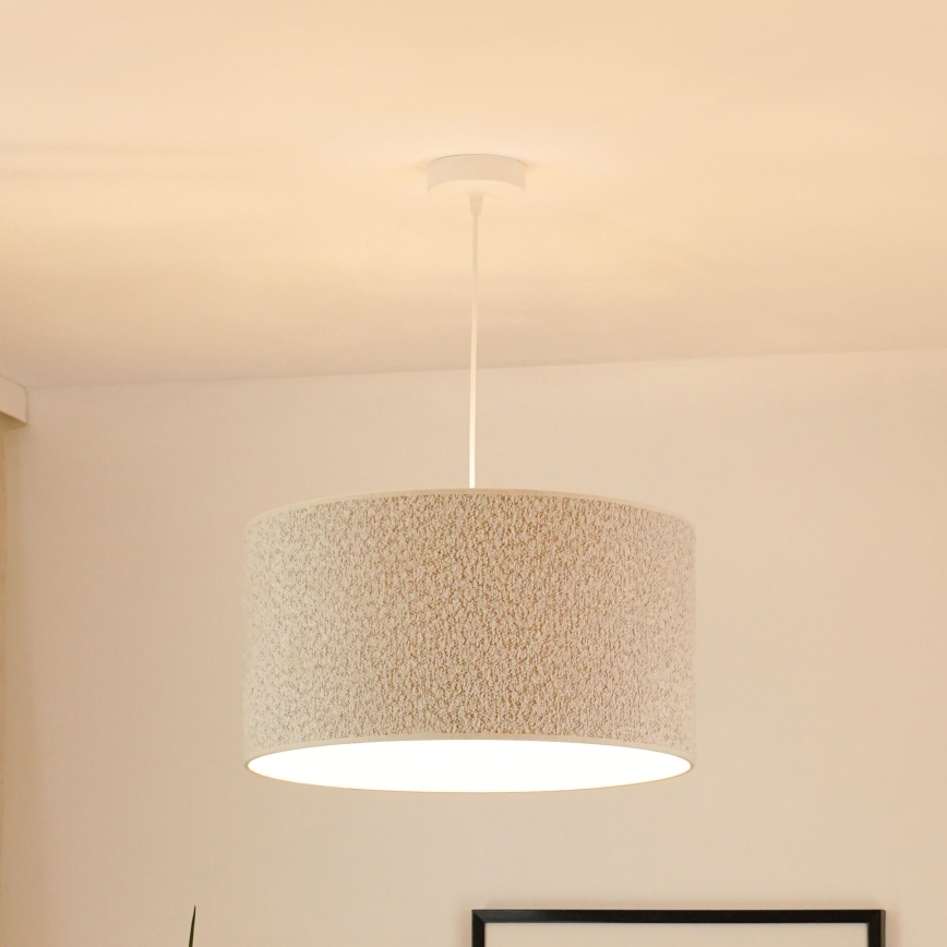Brilagi - Żyrandol na lince BOUCLE ROLLER 1xE27/15W/230V śr. 45 cm kremowy