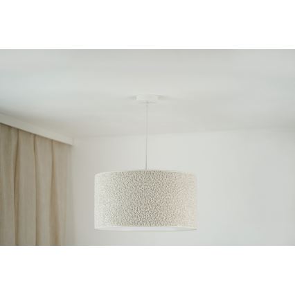 Brilagi - Żyrandol na lince BOUCLE ROLLER 1xE27/15W/230V śr. 45 cm kremowy