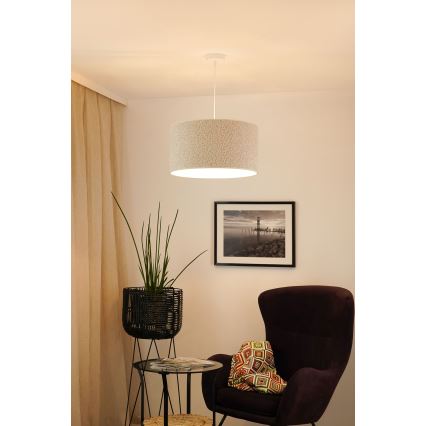 Brilagi - Żyrandol na lince BOUCLE ROLLER 1xE27/15W/230V śr. 45 cm kremowy