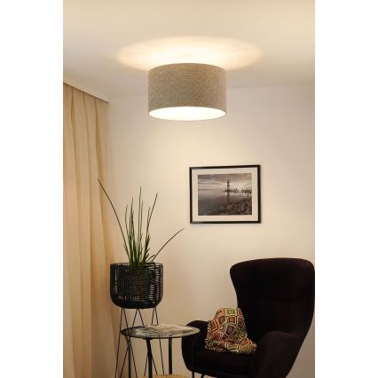 Brilagi - Żyrandol na lince BOUCLE ROLLER 1xE27/15W/230V śr. 45 cm szary