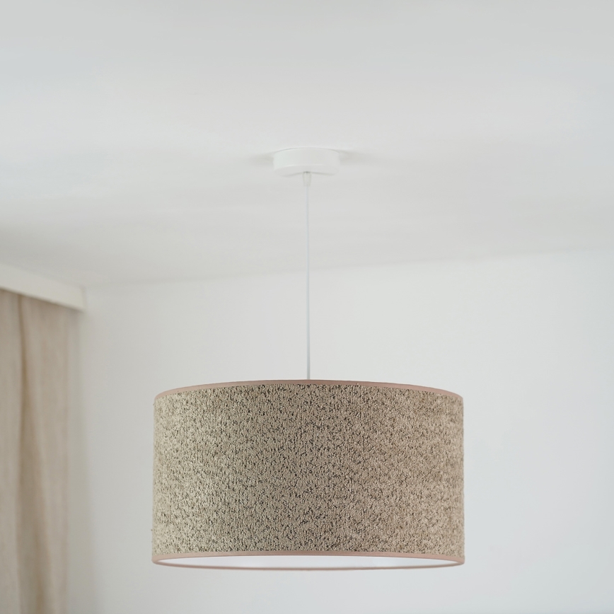 Brilagi - Żyrandol na lince BOUCLE ROLLER 1xE27/15W/230V śr. 50 cm brązowy
