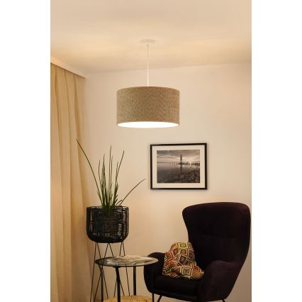 Brilagi - Żyrandol na lince BOUCLE ROLLER 1xE27/15W/230V śr. 50 cm brązowy