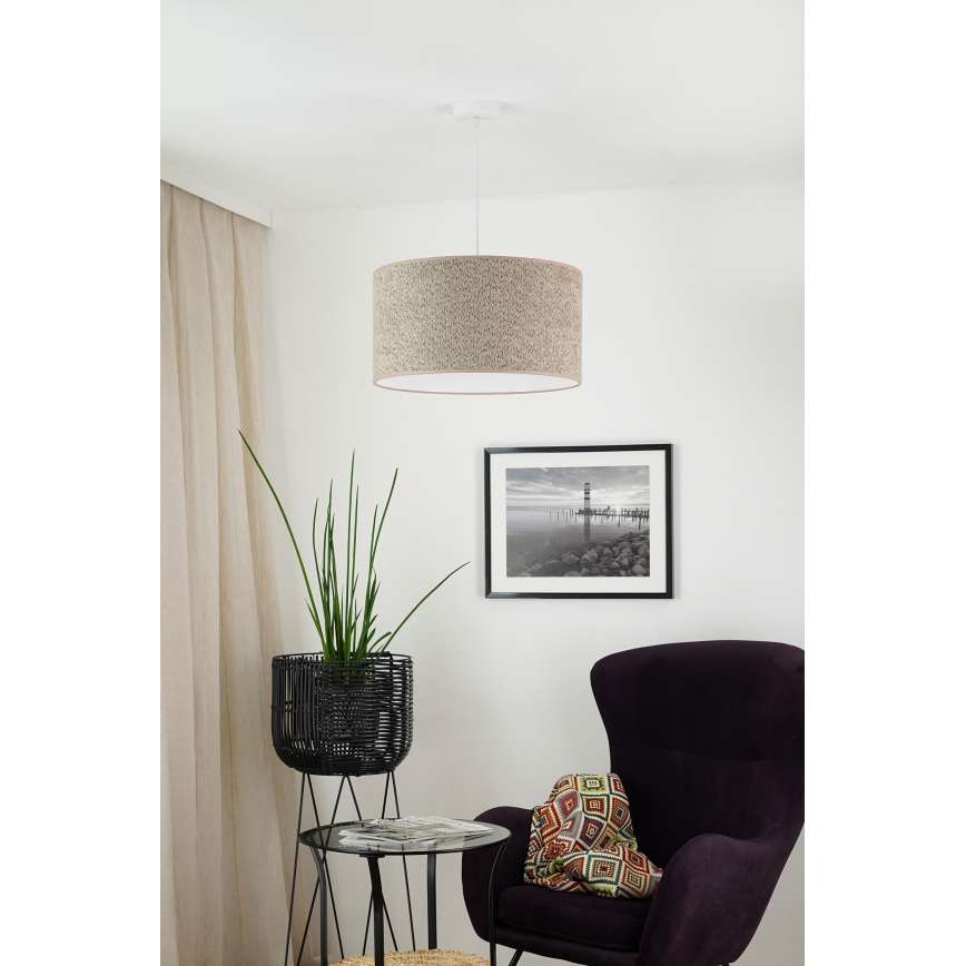 Brilagi - Żyrandol na lince BOUCLE ROLLER 1xE27/15W/230V śr. 50 cm brązowy