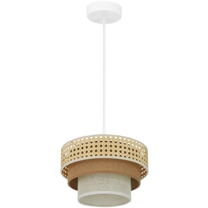 Brilagi - Żyrandol na lince CEDAR LUNETA 1xE27/15W/230V śr. 25 cm beżowy/brązowy/kremowy