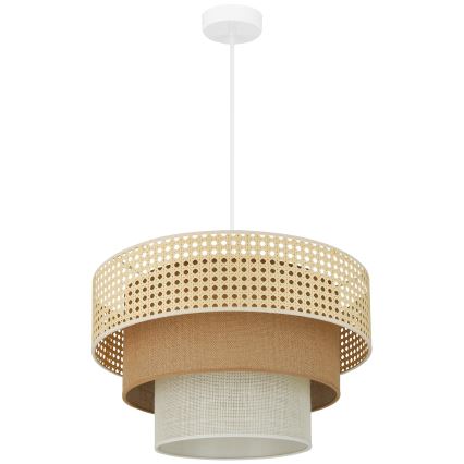 Brilagi - Żyrandol na lince CEDAR LUNETA 1xE27/15W/230V śr. 45 cm beżowy/brązowy/kremowy