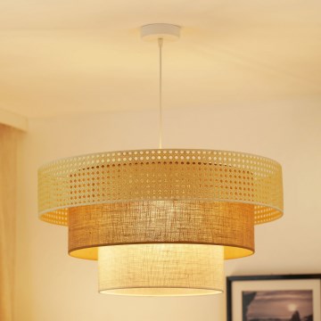 Brilagi - Żyrandol na lince CEDAR LUNETA 1xE27/15W/230V śr. 60 cm beżowy/brązowy/kremowy
