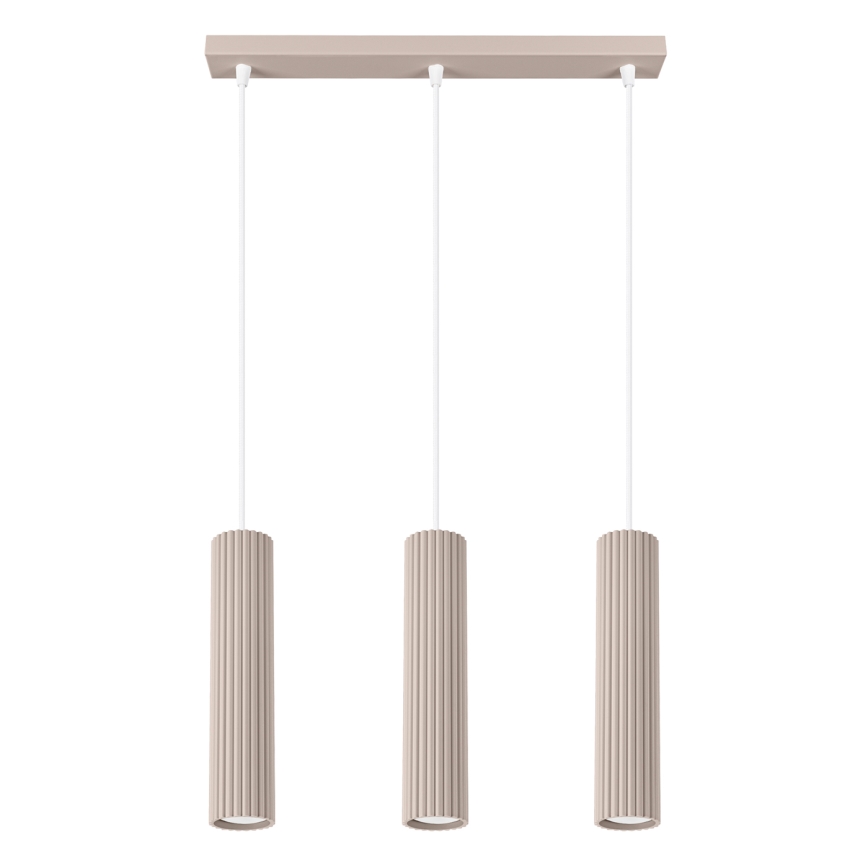Brilagi - Żyrandol na lince CRESTO 3xGU10/10W/230V taupe