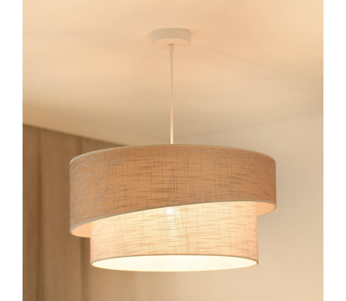 Brilagi - Żyrandol na lince DOVER SHINE 1xE27/15W/230V śr. 50 cm szary/kremowy