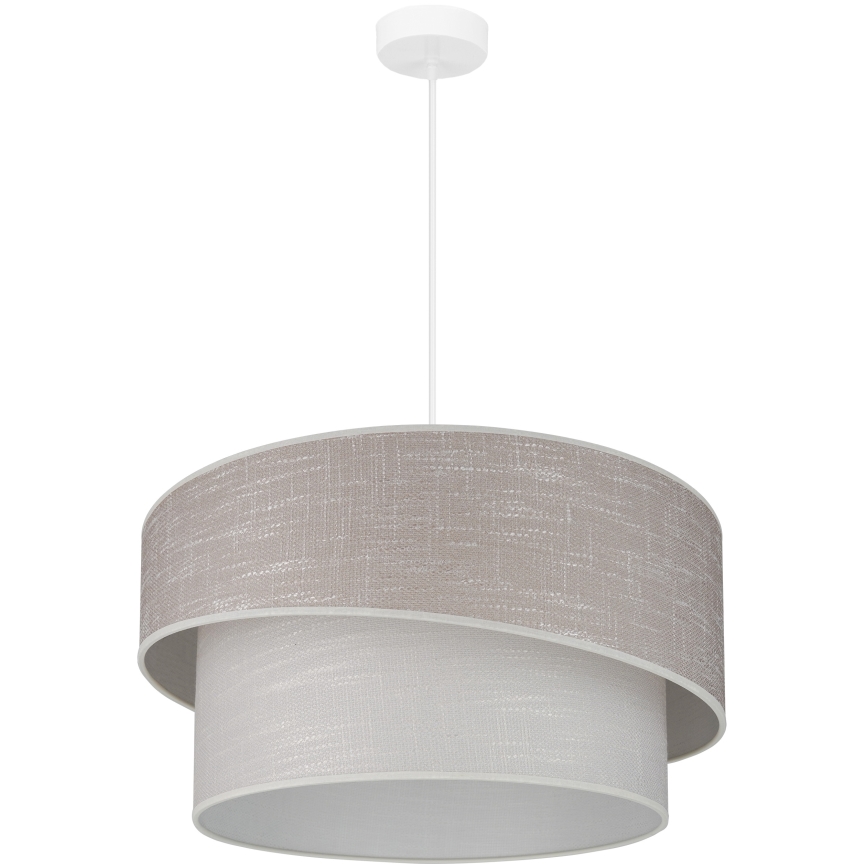 Brilagi - Żyrandol na lince DOVER SHINE 1xE27/15W/230V śr. 50 cm szary/kremowy