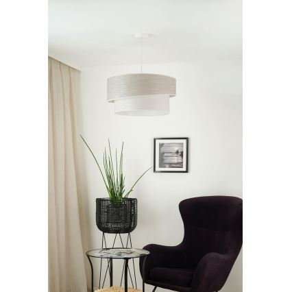 Brilagi - Żyrandol na lince DOVER SHINE 1xE27/15W/230V śr. 50 cm szary/kremowy
