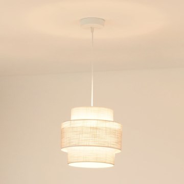 Brilagi - Żyrandol na lince DOVER SPACE 1xE27/15W/230V śr. 25 cm szary/kremowy