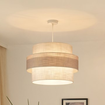 Brilagi - Żyrandol na lince DOVER SPACE 1xE27/15W/230V śr. 50 cm szary/kremowy