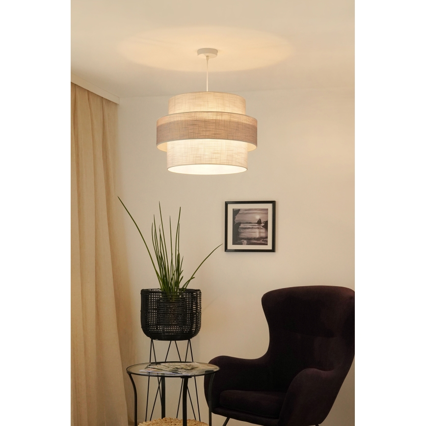 Brilagi - Żyrandol na lince DOVER SPACE 1xE27/15W/230V śr. 50 cm szary/kremowy